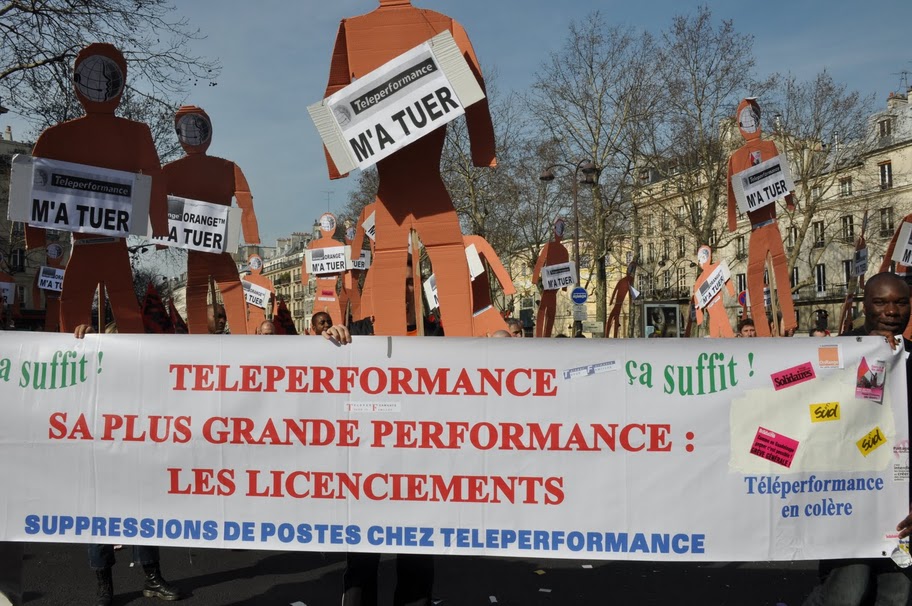 Cortège de TP dans la manifestation parisienne du 23 mars