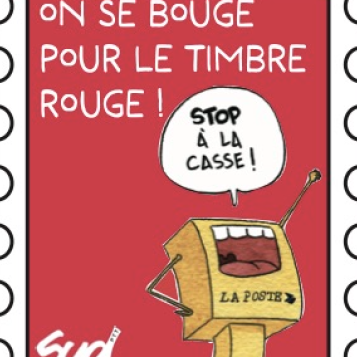 Fiasco de la fin du timbre rouge, il faut un moratoire !