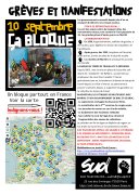 Grèves et manifestations : 10 septembre, ça bloque !