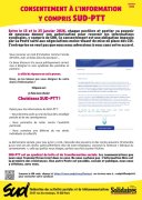 CONSENTEMENT À L'INFORMATION Y COMPRIS SUD-PTT