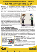 Parachute doré de la PDG de La Poste SUPTT A VOTÉ CONTRE AU CA