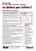 Heure de nuit Pic - PFC - PPDC - Techniciens - Chauffeurs : on lâchera pas l'affaire !