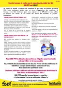 Dans les bureaux de poste, pour le samedi matin, début des WE, SUD PTT voit NOIR !