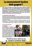 Le mouvement lycéen doit gagner !