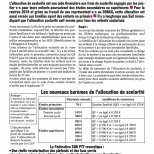 Allocation de scolarité 2018