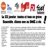 P2ST : Le 23 janvier, toutes et tous en grève - Ensemble, disons non au SMIC à vie !