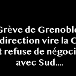 Grève de Grenoble : la direction vire la CGT et refuse de négocier avec Sud !