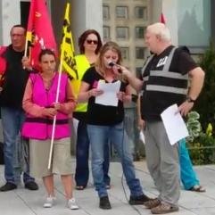 Rassemblement pour la défense du Service public à La Poste