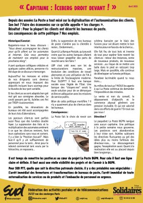 BGPN : « Capitaine : Iceberg droit devant ! »