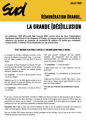 Rémunération Orange, la grande (dés)illusion.