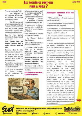 BGPN - Les postièr·es vont-iels finir à poêle ?