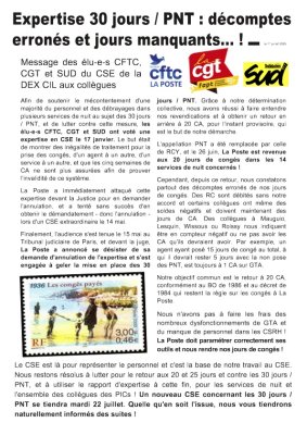 PICs - Expertise 30 jours / PNT : décomptes erronés et jours manquants !