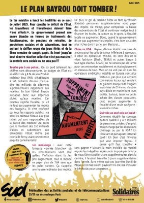 LE PLAN BAYROU DOIT TOMBER !