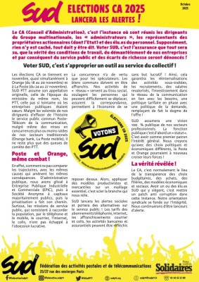 Election CA - Sud lancera les alertes !