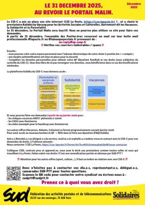 LE 31 DECEMBRE 2025, AU REVOIR LE PORTAIL MALIN