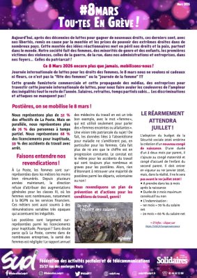 #8mars Tou·tes En Grève !