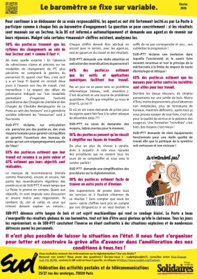 BGPN - Le baromètre se fixe sur variable.