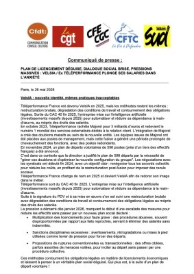 PLAN DE LICENCIEMENT DÉGUISE, DIALOGUE SOCIAL BRISE, PRESSIONS MASSIVES : VELSIA / Ex TÉLÉPERFORMANCE PLONGE SES SALARIES DANS L'ANXIÉTÉ