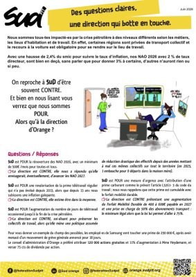 Orange - Des questions claires, une direction qui botte en touche. 