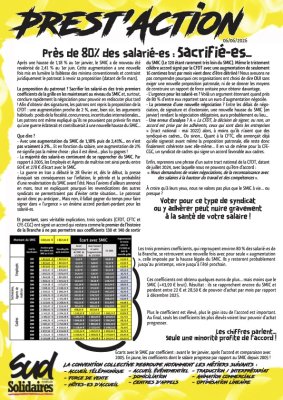Prest'Action juin 2026 - Près de 80% des salarié·es sacrifié-es ...