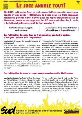 Congés, RE, RC - Le juge annule tout !