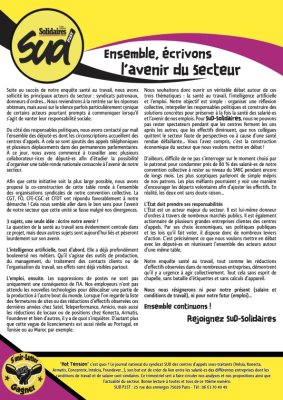 Ensemble, écrivons l'avenir du Secteur