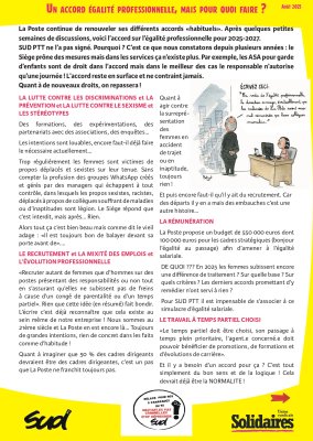 Un accord égalité professionnelle, mais pour quoi faire ?