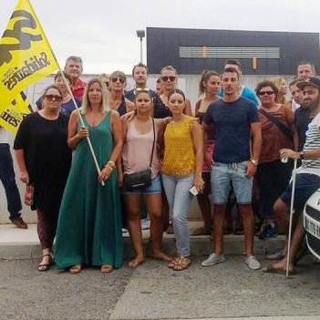 Les salariés d'Orange en grève 
