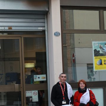 Les agents en grève