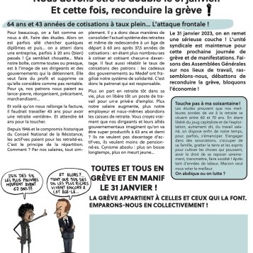Retraites - On continue le 31 janvier ! 