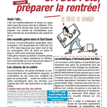 Dans les UI, préparer la rentrée