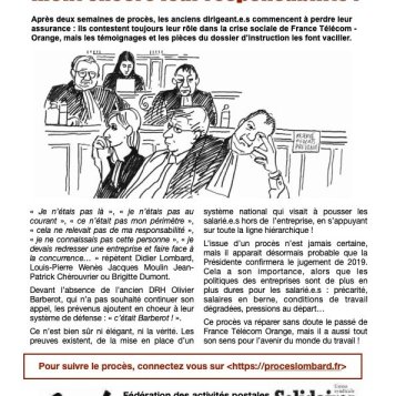 Procès en appel de France Télécom Orange Les anciens dirigeants nient encore leur responsabilité !