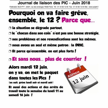 InSudmersible : spécial grève du 12 juin 2018