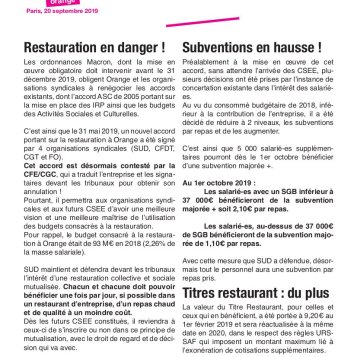 Restauration collective - Du mieux pour toutes et tous.