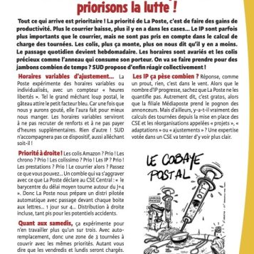 Quartier SUD juin 2026 - Factrices et facteurs, priorisons la lutte !