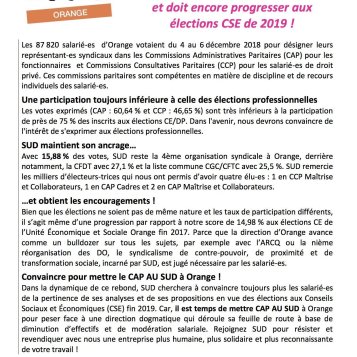 SUD conforté sur sa ligne