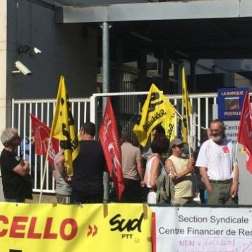 Grève au centre financier de La Poste