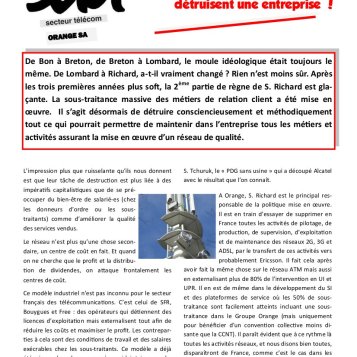 Orange : un dynamitage en règle