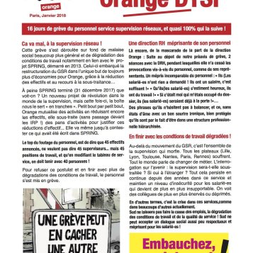 Grève chez Orange DTSI