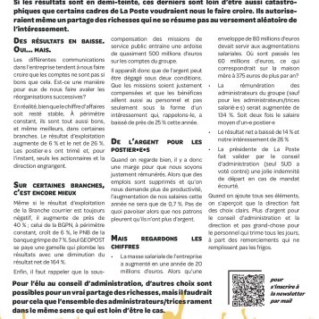 LA LETTRE DU CONSEIL D'ADMINISTRATION