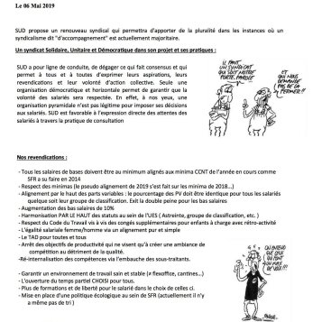 Profession de foi SUD SFR