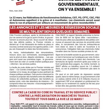 Contre les projets gouvernementaux 