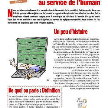 Une révolution numérique au service de l'humain