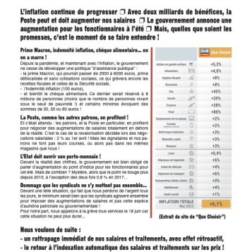 PICS - Parce que l'inflation n'attend pas... : Pour nos salaires, en grève jeudi 16 juin !