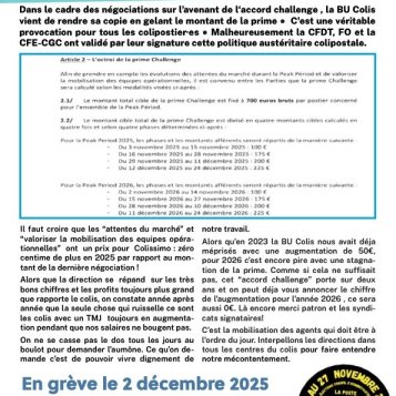 Pas de cadeaux pour les colipostier·e·s !