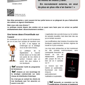 Surchauffe à l'AD