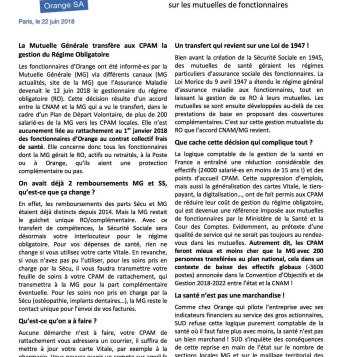 Sécurité Sociale des Fonctionnaires d'Orange