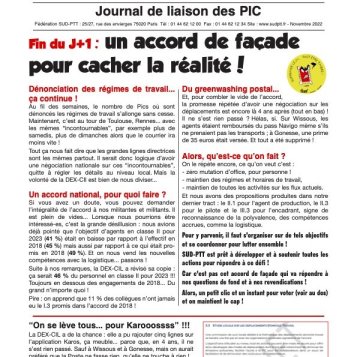 PiC - Fin du J+1 : un accord de façade pour cacher la réalité !