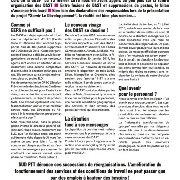 DAST : sus aux emplois