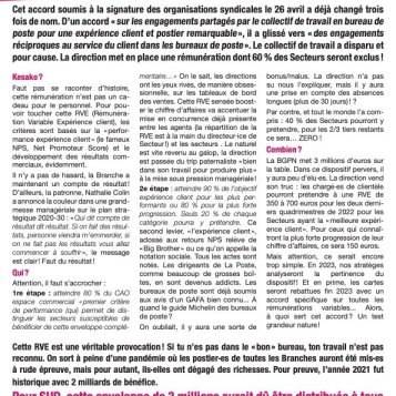 Accord BGPN : Nouvelle rémunération... très variable !